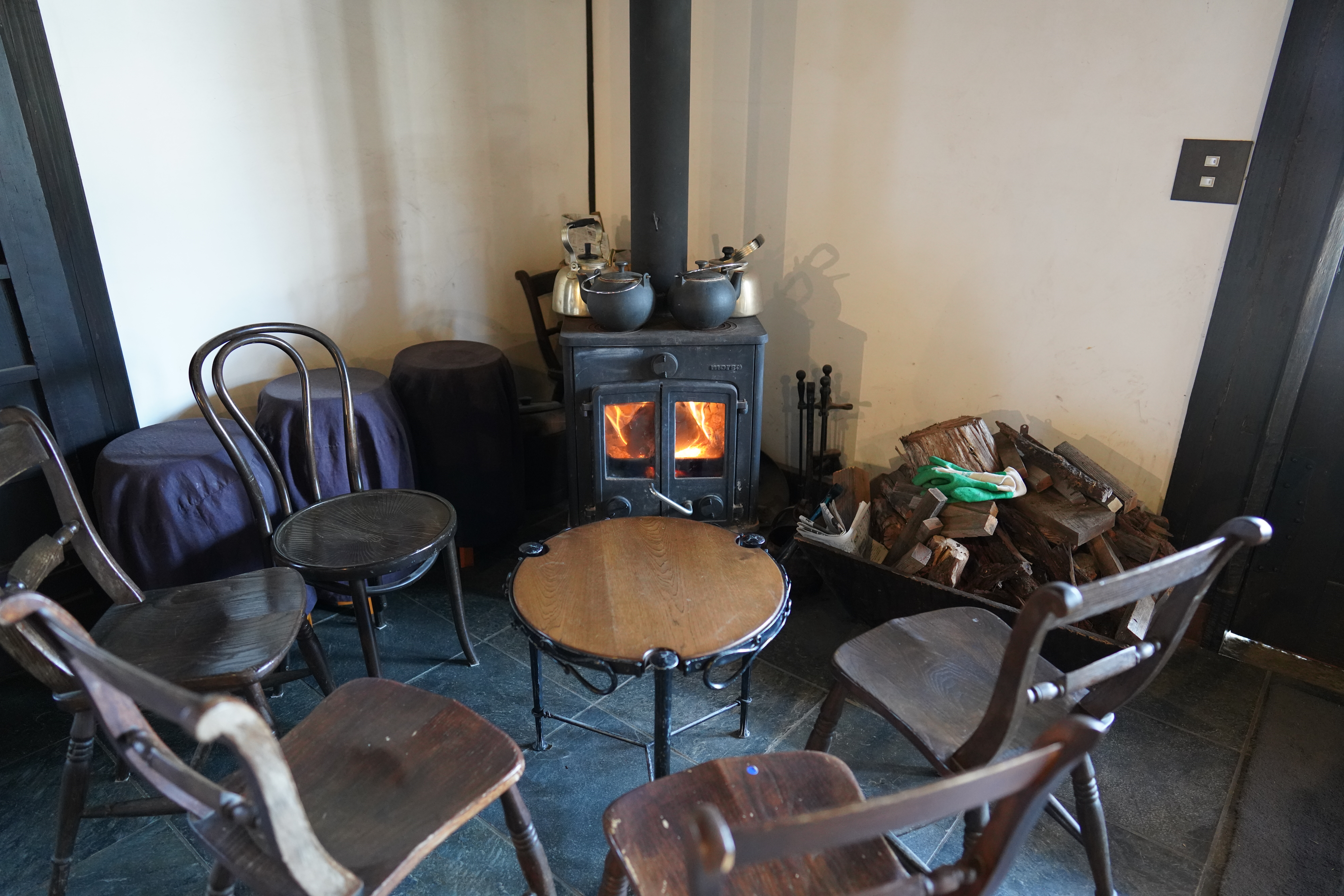 Winter comforts at Haramo Winery.