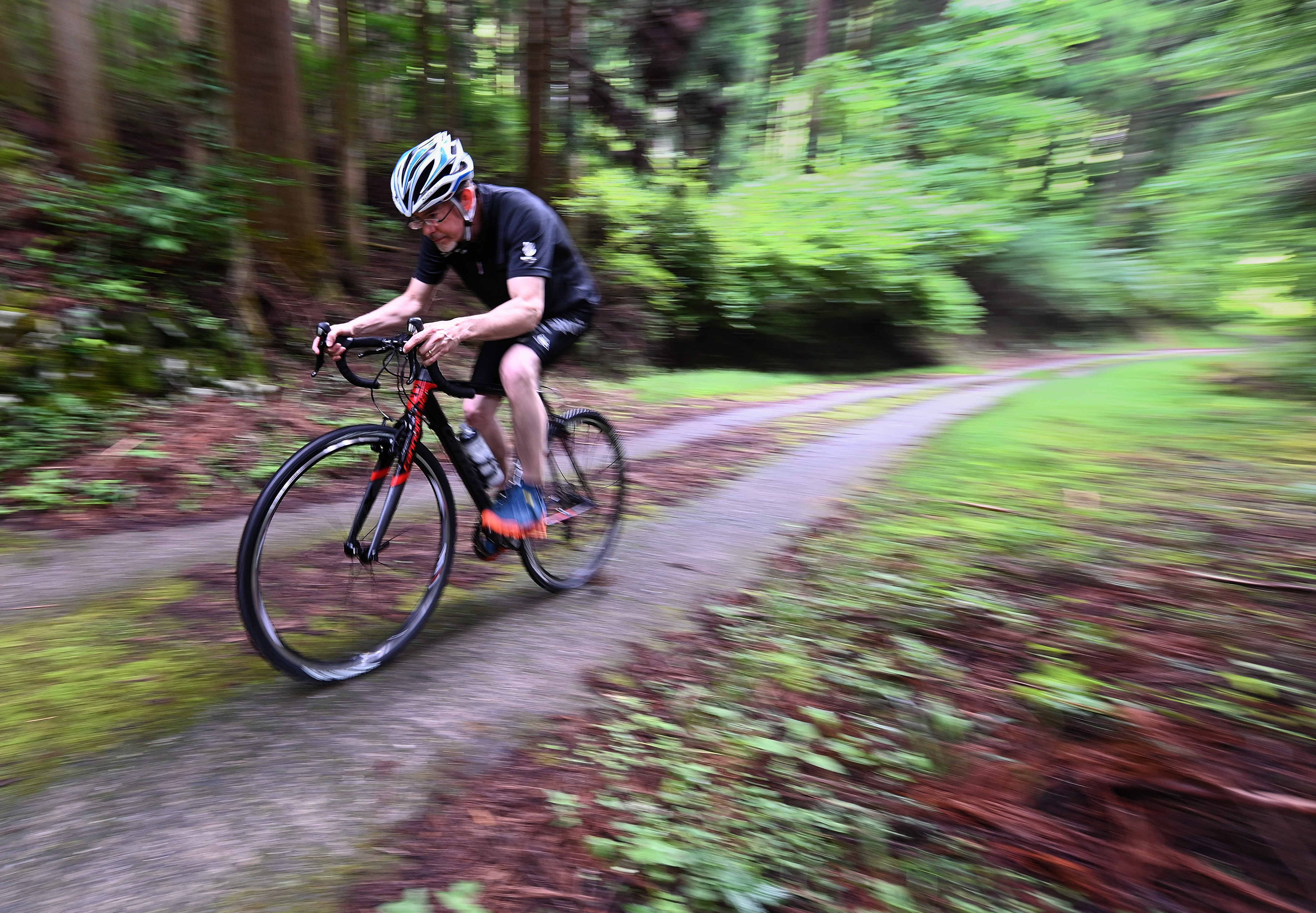 This is me, the creator of this website, cycling in the foothills of the Japanese South Alps.